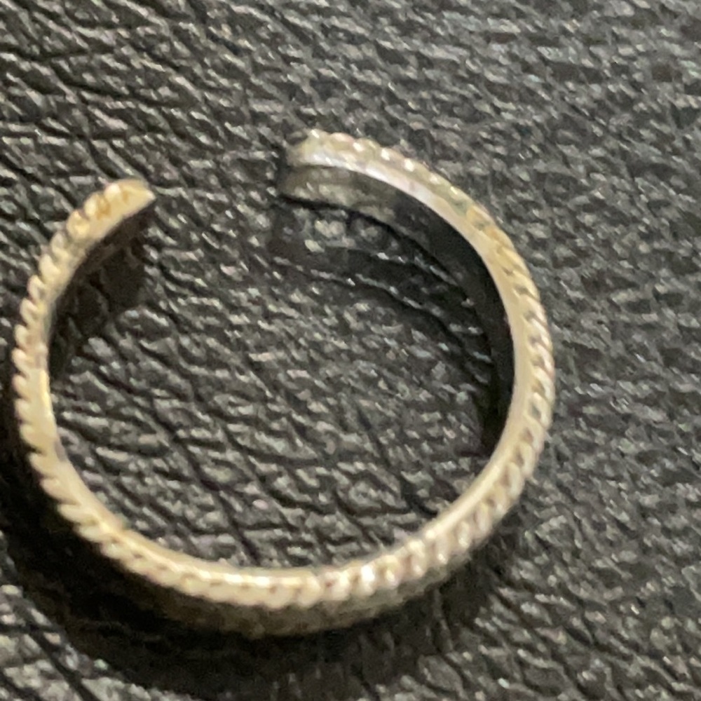 Sterling Toe Ring Real Solid 925 Silver Fine Jewe… - image 2